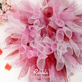 2 Rolls Red Mesh Ribbon,10 Inch X 30 Feet(10Yard) Each Roll,Metallic R