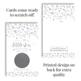 It’S A Boy Twinkle Twinkle Little Star Theme Gender Reveal 20 Scratch Off Cards 2"X3.5" Double-Sided Baby Shower Game Cards, Blue Star Reveal Activity For Guests, Made In Usa