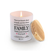 There Are Friends There Is Family Friendship Gift For Friends Girlfriends Sisters Appreciation Gifts Thank You Scented Candle Home Office Jar Candle Floral Lavender Scent Soy Wax 9.5 Oz