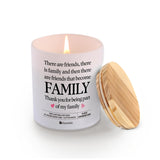 There Are Friends There Is Family Friendship Gift For Friends Girlfriends Sisters Appreciation Gifts Thank You Scented Candle Home Office Jar Candle Floral Lavender Scent Soy Wax 9.5 Oz