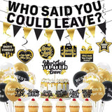 Farewell Party Decor Kit β Banner, Cake Toppers, Balloons & Swirls for Goodbye Celebrations