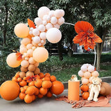 Fall Balloon Arch Kit 83pcs Orange Gold Balloons for Baby Shower Thanksgiving Autumn Party