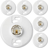 E26 Medium Base Light Socket Replacement 6 Pack UL Listed Keyless Lamp Holder 660W 250V