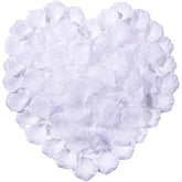 1200Pcs White Rose Petals,Artificial Flowers For Wedding,Parties,Romantic Night Atmosphere,Valentine'S Day,Anniversaries