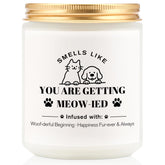 Bridal Shower Gifts For Bride Her - Wedding Gifts For Couples 2026, Marriage Newlyweds -Bachelorette Gift For Bride To Be - Pet Dog Cat Lover Wedding Engagement Scented Candle 7Oz
