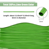 50Pcs 11.8Inch Artificial Flower Stem Covers Lime Green Flower Branch Sleeve For Flower Bundling Wedding Centerpiece Bouquet Diy Kit Floral Arrangement