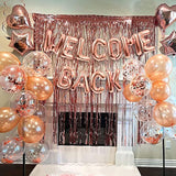 16 Pcs Welcome Back Banner Balloons Welcome Back Office Decoration Welcome Back Banner Homecoming Party Moving Party Welcome Party Decoration