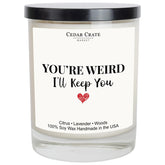 Friend Candle – Birthday Gifts For Women, Sister Birthday, Soy Wax 13.5Oz Jar, Premium Gift Box, Lavender Citrus, 60+ Hour Burn, Hand Poured Usa