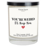Friend Candle – Birthday Gifts For Women, Sister Birthday, Soy Wax 13.5Oz Jar, Premium Gift Box, Lavender Citrus, 60+ Hour Burn, Hand Poured Usa
