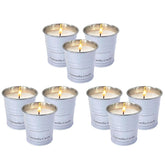 Enhanced Scents Outdoor Citronella Candles, 9 Pack, White, Repel Scented Candles, Control, For Patio, Camping, Outside, Home Scented