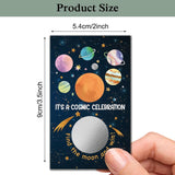 50 Pack It'S A Cosmic Celebration Theme Scratch Off Game, Planet Scratch Card For Baby Shower Game Baby Shower, Birthday Party Activity, Festive Raffle Tickets Class Reunion Scratch Off Game