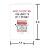 Cute Mother'S Day Card From The Bump, Card For Mom To Be, Happy Mother'S Day From Your Little Bun In The Oven