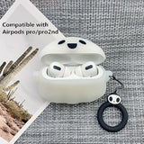 Compatible With Airpods Pro & Pro 2Nd Generation Case Cover, Luminous Cute Ghost Cases Designed For Airpod Pro/Pro 2, Soft Silicone Anime Funny 3D Cartoon Case For Men Women