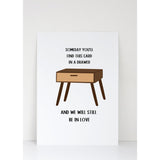 -Someday You'Ll Find This Card In A Drawer Card - Happy Anniversary Card Greeting Card Funny Husband Happy Valentines Day