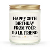 Funny Best Friend Birthday Gifts For Women- Handmade Lavender Soy Wax Candle- Happy 30Th, 40Th, 50Th, 60Th,70Th Birthday Gifts For Women, Friend, Her, Bestie (7Oz)