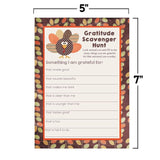“I Am Grateful For” Gratitude Scavenger Hunt Thanksgiving Fill In Game Cards, Ten 5" X 7" Fill In The Blank Cards By Amandacreation