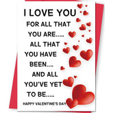 Valentines Day Card For Him Her, Romantic Valentines Day Card For Husband Wife, Valentine'S Day Gift For Boyfriend Girlfriend