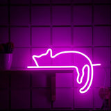 Cat Neon Sign LED USB Wall Light Cute Animal Neon Decor for Bedroom Party Room Girls Decor