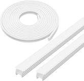 65.6FT Flexible Silicone LED Channel White 10x10mm Waterproof Neon Rope Tube for 6mm Strip Lights