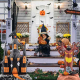 Halloween Ghost Tree & Castle Foil Balloon Set - Spooky Party Decor