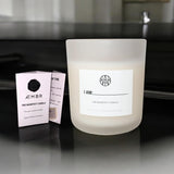 Manifest Candle - Includes Manifestation Booklet, Crackling Wooden Wick - Personalize And Write Your Manifestation - Create Your Destiny