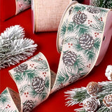 2 Rolls Christmas Grinch Wired Edge Ribbons 2.5 Inch Wide 20 Yards Buf