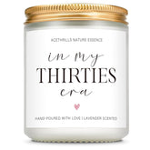 30Th Birthday Gifts For Women Men, Happy 30Th Birthday Decorations For Her Him - 7 Oz Lavender Scented Candles (In My Thirties Era)