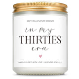 30Th Birthday Gifts For Women Men, Happy 30Th Birthday Decorations For Her Him - 7 Oz Lavender Scented Candles (In My Thirties Era)