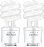 GU24 CFL Light Bulbs T3 Spiral 13W 60W Equivalent 2700K Soft White 900 Lumens 2 Pack