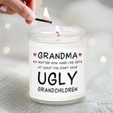 Christmas Gifts For Grandma Women Birthday 2025 Best Nana Grandmother Grandma Gifts From Grandson & Granddaughter Unique Funny Christmas Presents For Grandparents, 100% Soy Wax Candle