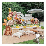 7pcs Forest Animal Balloons – Bunny, Fox, Hedgehog & More Party Décor