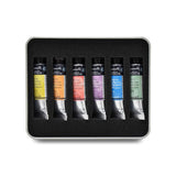 Sennelier French Artists' Watercolor Set, 10ml Tubes, 6-Color Iridescent Introduction Tin Set
