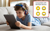 Super Mario Kids Headphones, Adjustable Headband, Stereo Sound, 3.5Mm Jack, Wired Headphones for Kids, Tangle-Free, Volume Control, Childrens