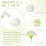 Silk Hydrangea Artificial Flowers Heads With Stems Faux Hydrangea Flowers For Wedding Centerpieces Bouquets Diy Floral Decorations For Home Indoor(White,100 Pieces)