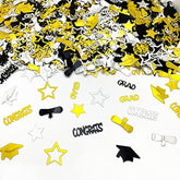 Graduation Confetti 2025 | Glitter Confetti Sprinkles For Party Table Scatters Decoration | Graduation Party Decoration For Home, College, Senior, High School Prom | Metallic Foil