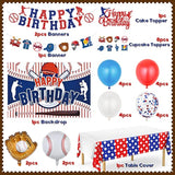 Baseball Party Decorations, Baseball Birthday Party Supplies Kit, Incl
