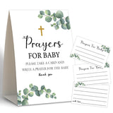 Eucalyptus For Shower,Prayers For Baby,Prayer Cards For Baby Shower,Baby Bible,Baby Shower Games,Pregnancy Prayer Cards,Baby Shower Guest Book,Christian Bible,50 Prayer Cards & 1 Sign -1