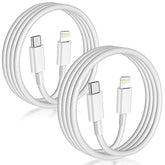 2 Pack 6FT USB C to Lightning Fast Charging Cable MFi Certified for iPhone 14 13 12 11 Pro Max XR XS SE White