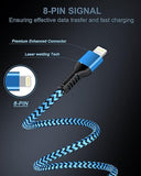 2 Pack 3FT USB A to Lightning Cable MFi Certified Fast Charging iPhone Charger Cord