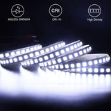 Led Light Strip, 16.4Ft 600 Units Smd 5054 Leds(5050 Upgraded), 16000Lm Cold White 6500K 12V Dc Waterproof Ip65 Light Strips, Led Ribbon, Diy Christmas Home Kitchen Indoor Party Decoration