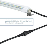 4FT T8 LED Refrigerator Tube Light 18W 2520LM 5000K Daylight Cooler Freezer Light with Clear Lens