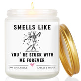 Valentines Gifts For Her Him, Funny Anniversary Candle Gifts For Women Men Couple - Apples Maple Scent, Christmas Birthday Gift For Girlfriend Boyfriend Wife Husband, Cute Best Friend Friendship Gift