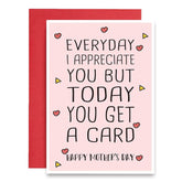 Cute Appreciate Happy Mother’S Day Card, You Get A Card Today Mom Day Greeting Card, Funny Mother’S Day Card For Mommy