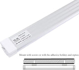 12 Inch LED Under Cabinet Light 1200LM 6000K T8 Integrated Tube Fixture with On Off Switch