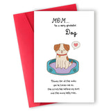 Lovely Dog Mother’S Day Card,Cute Mothers Day Gift Idea For Dog Mother,Happy Mother’S Day From Dog Puppy,Dog Mom Cards Gifts For Women