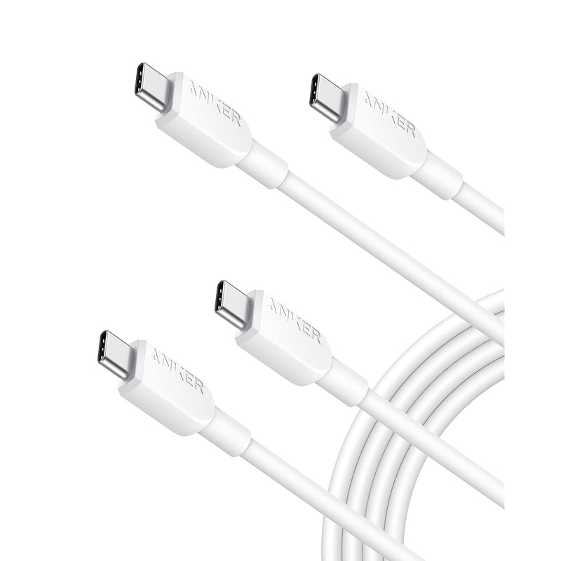 Anker USB C Cable, 310 USB C to USB C Cable (6 ft 2 Pack), (60W/3A) USB C Char