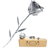 Iron 6Th 11Th Anniversary Steel Gifts Iron For Him/Her Metal Flowers Handcrafted Eternal Rose Birthday Gifts For Women