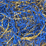 Gift Baskets Filler Gold And Blue Crinkle Paper Filler 1/2 Lb Paper Shreds Craft Confetti Grass Raffia For Gift Baskets Wrap Decorations Display Merchandise