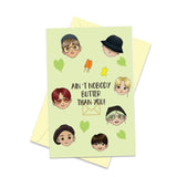 Funny Butter Birthday Card, Army Kpop Idol Card, Ain'T Nobody Butter Than You