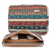 kayond Water-Resistant Canvas 17 Inch Laptop Sleeve-Red Bohemia